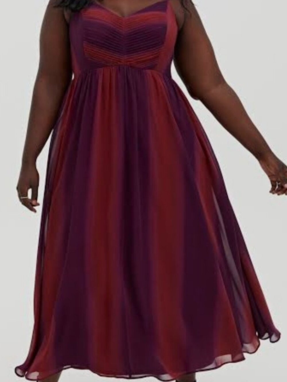 Like New Torrid Burgundy and Plum Ombre Maxi Dress